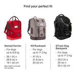 Load image into Gallery viewer, Kurgo G-Train K9 Pack, Carrier Backpack for Small Dogs and Cats, Ideal for Hiking or Travel, Waterproof Bottom, Chili Red