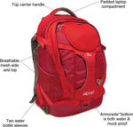 Load image into Gallery viewer, Kurgo G-Train K9 Pack, Carrier Backpack for Small Dogs and Cats, Ideal for Hiking or Travel, Waterproof Bottom, Chili Red