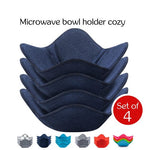 Load image into Gallery viewer, ATICCA Microwave Bowl Holders for Hot Food Set of 4 Bowl Holders for Cozy Bowls
