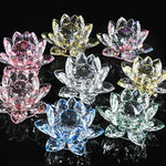 Load image into Gallery viewer, Crystal Lotus Flower Paperweight
