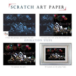 Load image into Gallery viewer, R-SP001-037 Rainbow Scraping Scratch Art Paper Magic Creative Colorful Card Drawing DIY Scratch Painting

