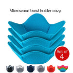 Load image into Gallery viewer, ATICCA Microwave Bowl Holders for Hot Food Set of 4 Bowl Holders for Cozy Bowls
