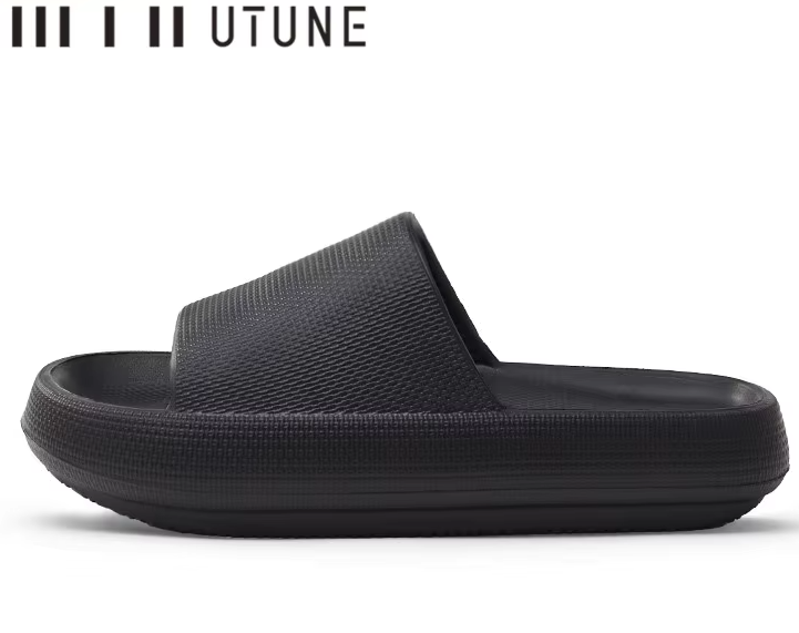 UTUNE 51CM slippers for man Platform House Shoes EVA Soft fashion slides Anti-slip Summer Sandals Women Bathroom Shoes Shower