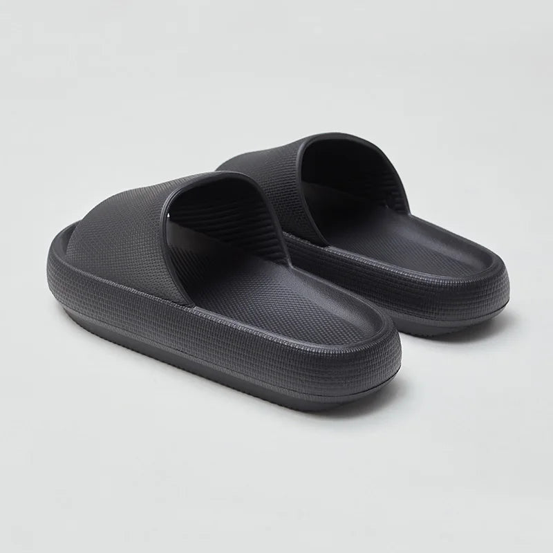UTUNE 51CM slippers for man Platform House Shoes EVA Soft fashion slides Anti-slip Summer Sandals Women Bathroom Shoes Shower
