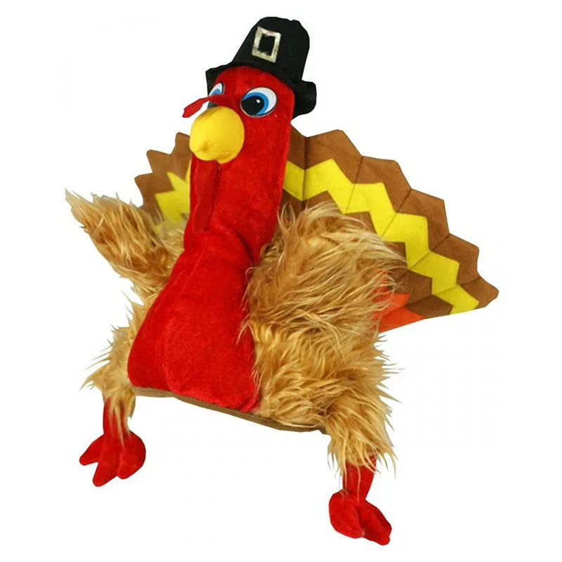 Funny Carnival Chicken Leg Hat Christmas Thanksgiving Decoration Turkey Hat Adult Carnival Hat Party Festive Cap