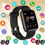 Load image into Gallery viewer, Multifunction Smart Watch For Men Women Kids Message Remind Music Control Sport Step Calories D13 Smartwatch Alarm Clock 116Plus
