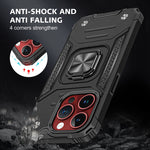 Load image into Gallery viewer, 2025 Silicone Shockproof Phone Case with Ring Stand for iPhone 15 Plus Pro Max
