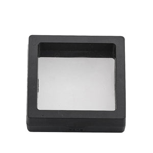 Floating Frame Display Case Jewelry Coin Storage Box Holder Earring Studs Antioxidant Pe Film Elastic Suspension Box Organizer