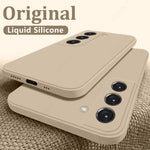 Load image into Gallery viewer, Case For Samsung Galaxy S24 S23 S22 S25 Ultra S24 FE A56 A55 A53 A52 A54 A16 A35 5G Shockproof Liquid Silicone Phone Cover Coque
