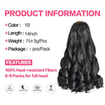 Load image into Gallery viewer, French Curls Braiding Hair Synthetic Hair Spiral Curls Braids Hair Pre Stretched Loose Wave Braiding Hair Extensions For Women
