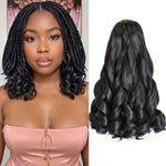 Load image into Gallery viewer, French Curls Braiding Hair14Inch Synthetic Spiral Curls Braids Hair Extensions For Women Pre Stretched Loose Wave Braiding Hair
