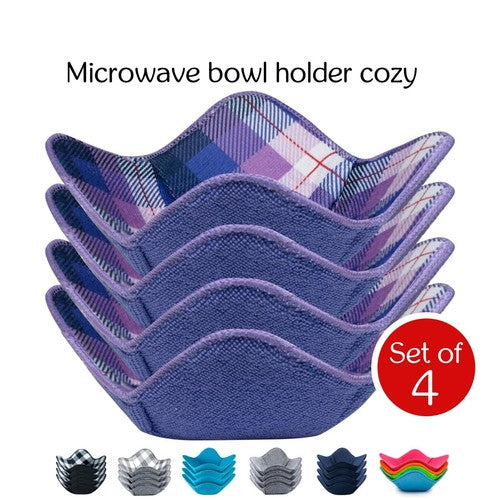 ATICCA Microwave Bowl Holders for Hot Food Set of 4 Bowl Holders for Cozy Bowls