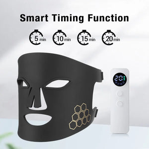 72 LED Photon Beauty Mask Instrument USB Electronic Mask Rejuvenation Lightens Fine Lines Brighten Skin Tone Repair Skin