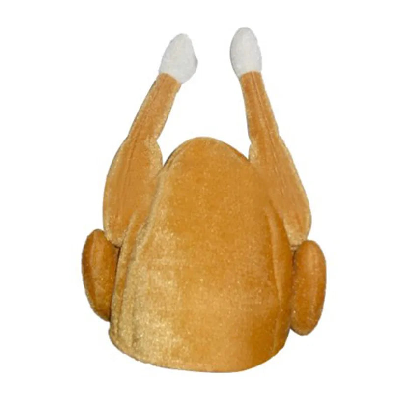 Funny Carnival Chicken Leg Hat Christmas Thanksgiving Decoration Turkey Hat Adult Carnival Hat Party Festive Cap