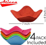 Load image into Gallery viewer, ATICCA Microwave Bowl Holders for Hot Food Set of 4 Bowl Holders for Cozy Bowls

