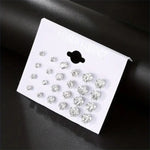 Load image into Gallery viewer, 12 Pairs Set Stainless Steel Stud Earrings + Boxes

