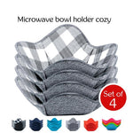 Load image into Gallery viewer, ATICCA Microwave Bowl Holders for Hot Food Set of 4 Bowl Holders for Cozy Bowls
