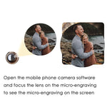 Load image into Gallery viewer, Projection Photo Keychain in Gold Silver Rose Gold Personalized 925 Sterling Silver Custom Pet Picture Inside Keychain Jewelry
