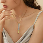 Load image into Gallery viewer, Be Kind of A B Necklaces for Women, Hidden Message, Best Friends Sorority Sisters Friendship Jewelry Gift, Square Tube Pendant
