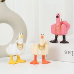 Load image into Gallery viewer, New Duck Funny Creative Middle Finger Ducks Home Decoration Statue Resin Craft Garden Courtyard and Micro Landscape Figurines
