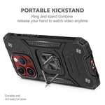Load image into Gallery viewer, 2025 Silicone Shockproof Phone Case with Ring Stand for iPhone 15 Plus Pro Max
