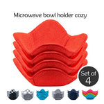 Load image into Gallery viewer, ATICCA Microwave Bowl Holders for Hot Food Set of 4 Bowl Holders for Cozy Bowls
