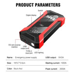 Load image into Gallery viewer, Power Bank 2000A/1200A/600A 12V Car Battery Jump Starter Portable Charger Car Booster Auto Starting Device Emergency Starter
