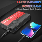 Load image into Gallery viewer, Power Bank 2000A/1200A/600A 12V Car Battery Jump Starter Portable Charger Car Booster Auto Starting Device Emergency Starter
