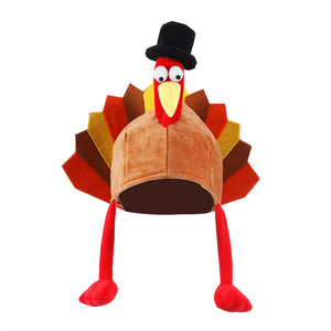 Funny Carnival Chicken Leg Hat Christmas Thanksgiving Decoration Turkey Hat Adult Carnival Hat Party Festive Cap