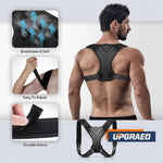 Load image into Gallery viewer, Adjustable Back Shoulder Posture Corrector Belt Clavicle Spine Support Reshape Your Body Home Office Sport Upper Back Neck Brace
