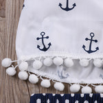 Load image into Gallery viewer, SAILOR Summer Outfit with Headband
