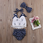 Load image into Gallery viewer, SAILOR Summer Outfit with Headband
