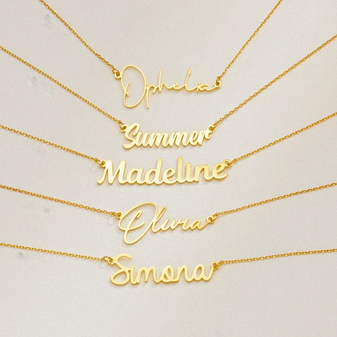 Custom Name Necklace + Box