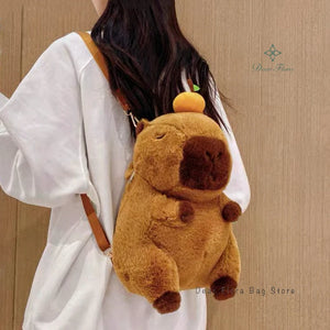 Capybara Plush Backpack