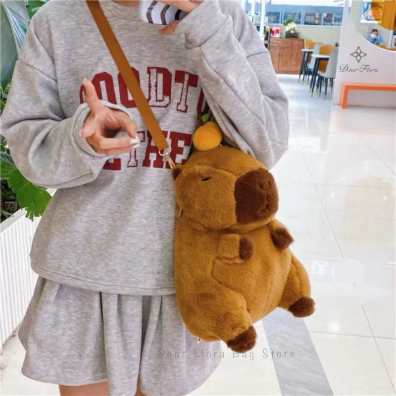 Capybara Plush Backpack