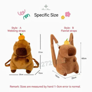 Capybara Plush Backpack