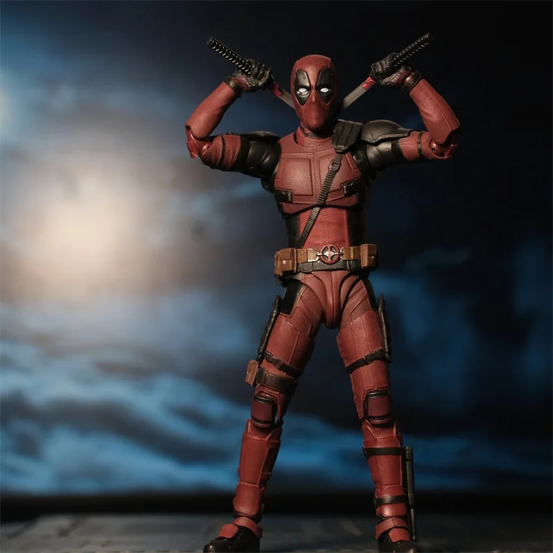 Deadpool & Wolverine 액션 피규어, SHFiguarts 관절 이동 가능, 뉴 뮤턴트 윌슨 만화 웨이드 SHF 모델 영화 장난감, 어린이 선물