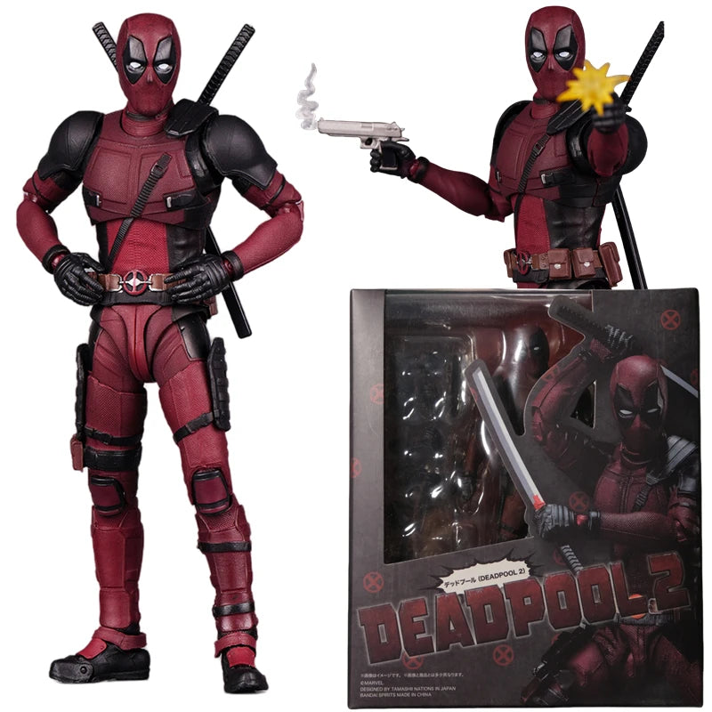 Deadpool & Wolverine 액션 피규어, SHFiguarts 관절 이동 가능, 뉴 뮤턴트 윌슨 만화 웨이드 SHF 모델 영화 장난감, 어린이 선물