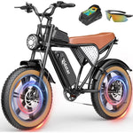 Load image into Gallery viewer, Electric Bike for Adults Q20, 1000W 48V15.6AH E-Bike,30-180 Miles Electric Motorcycle, 20&quot; Fat Tire Dirt Bike
