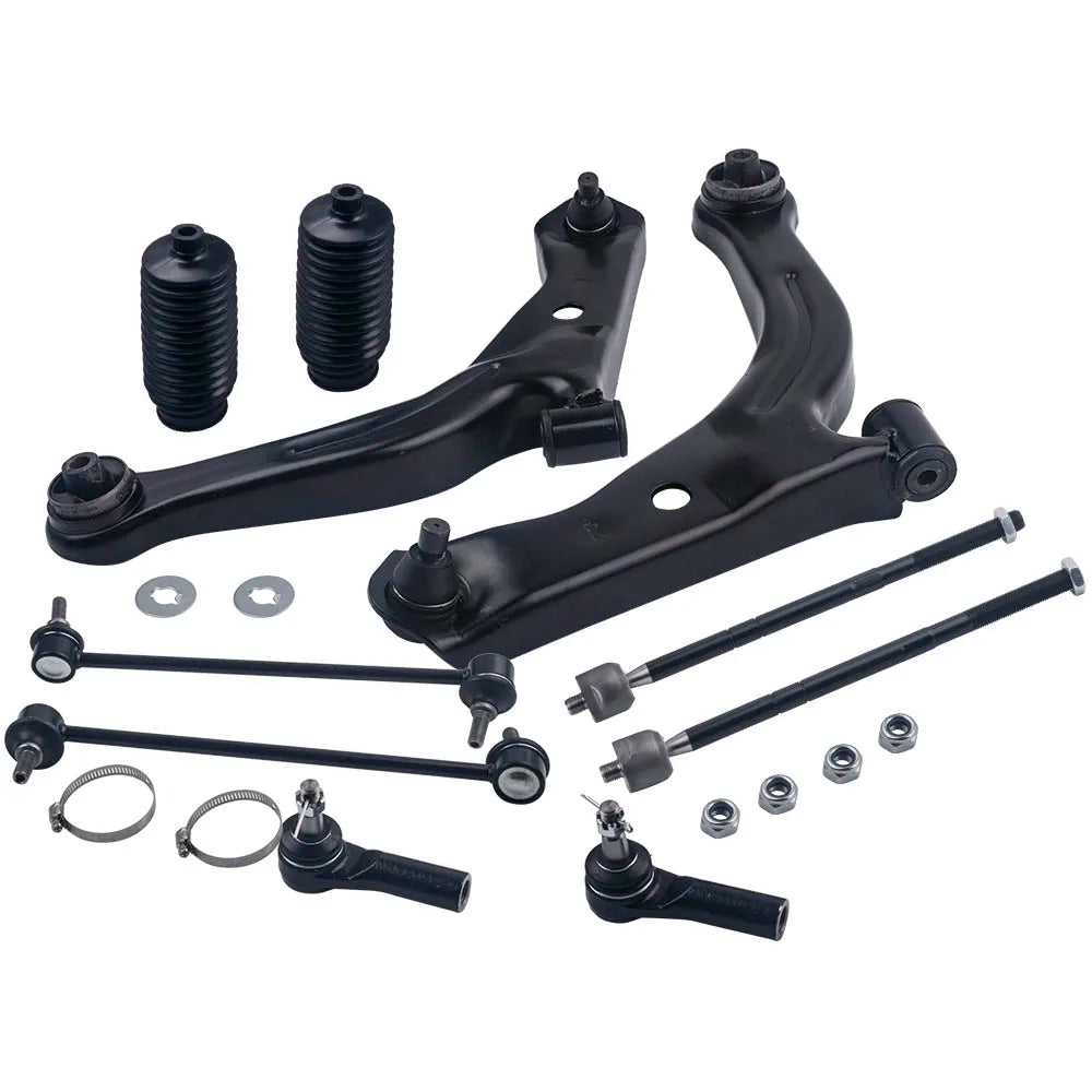10x Front Lower Control Arm Tie Rod Sway Bar Link Kit for Mercury 2005-2009