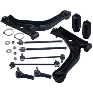 10x Front Lower Control Arm Tie Rod Sway Bar Link Kit for Mercury 2005-2009