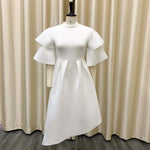 Load image into Gallery viewer, Double Layer Ruffle Sleeve Evening Dresses 2022 Summer Large Swing Party Dress Elegant Casual Dresses

