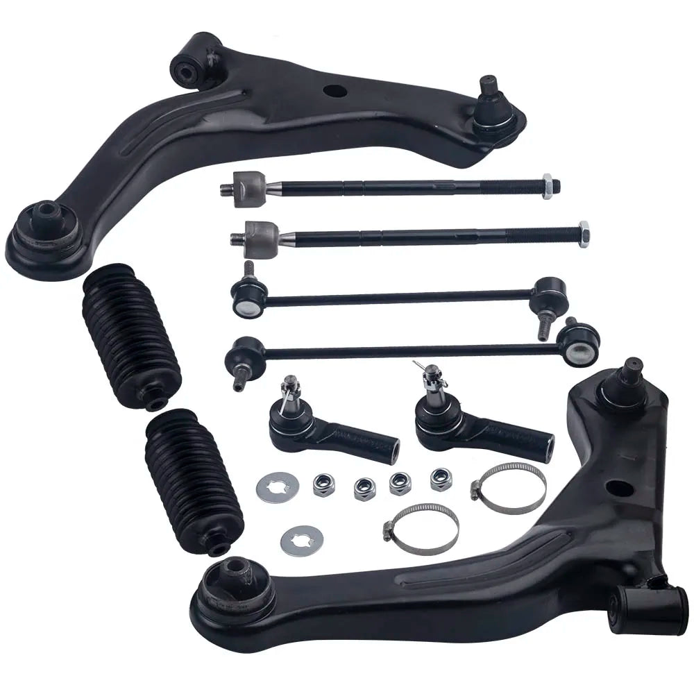 10x Front Lower Control Arm Tie Rod Sway Bar Link Kit for Mercury 2005-2009