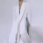 Load image into Gallery viewer, OUDINA Best Sale Fashion Solid Color Casual Two Piece Blazer Suits Blazers Ladies 2 Piece Pant Set Women
