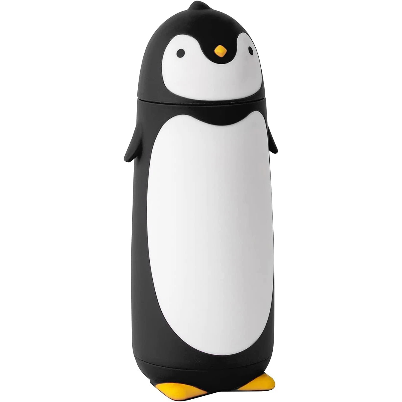 Penguin Stainless Steel Vacuum Thermos Travel Mug Tea Water Bottle Coffee Flask for Kids Children Student 9.5oz Black