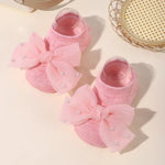Load image into Gallery viewer, Newborn Accessories Baby Girls Socks Cute Flowers Toddler Princess Anti-skid Leather Soles Infant Floral Gifts Baby Socks Girl
