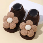 Load image into Gallery viewer, Newborn Accessories Baby Girls Socks Cute Flowers Toddler Princess Anti-skid Leather Soles Infant Floral Gifts Baby Socks Girl
