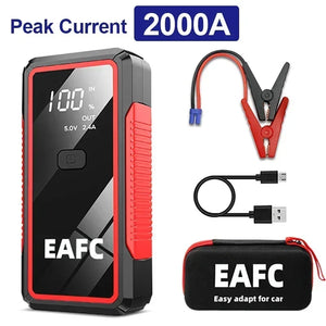 Power Bank 2000A/1200A/600A 12V Car Battery Jump Starter Portable Charger Car Booster Auto Starting Device Emergency Starter