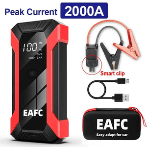 Power Bank 2000A/1200A/600A 12V Car Battery Jump Starter Portable Charger Car Booster Auto Starting Device Emergency Starter