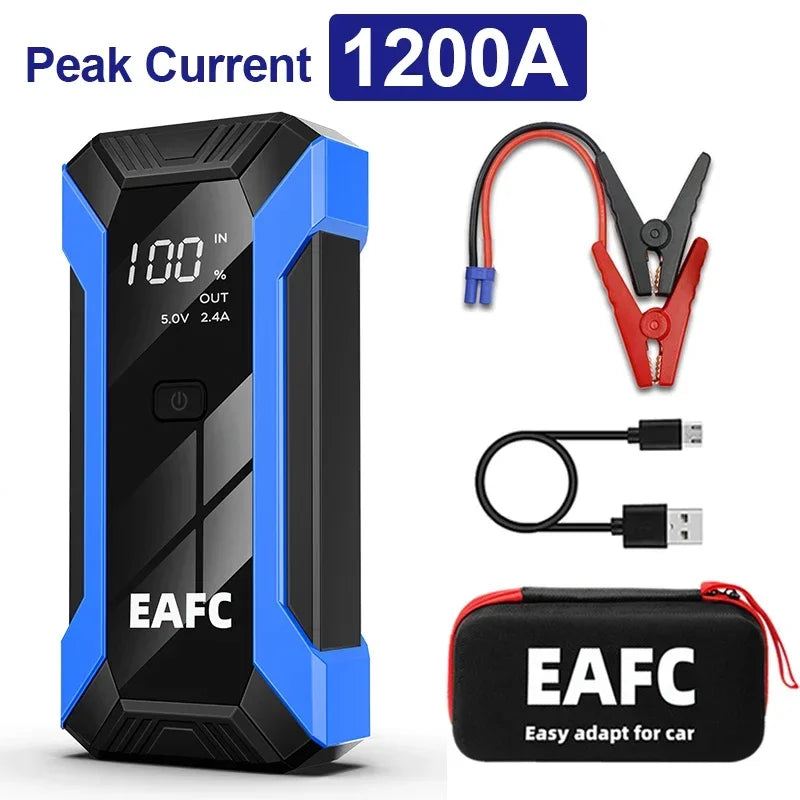 Power Bank 2000A/1200A/600A 12V Car Battery Jump Starter Portable Charger Car Booster Auto Starting Device Emergency Starter